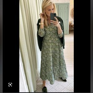 Julia Amory Shirt Dress in Forest Delight